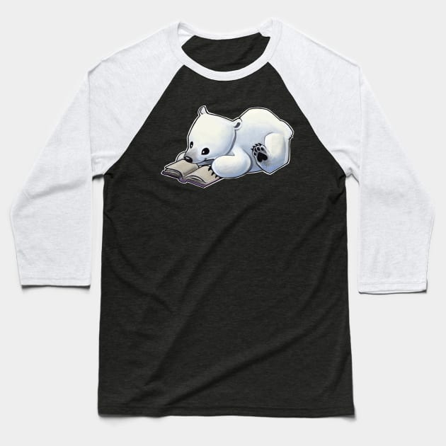 Reading polar bear Baseball T-Shirt by BiancaRomanStumpff